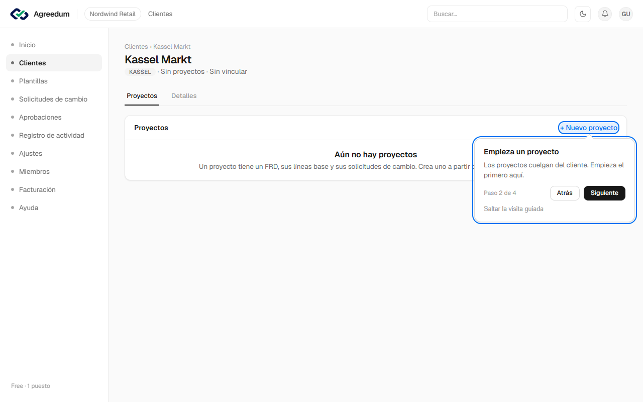 Empieza un proyecto